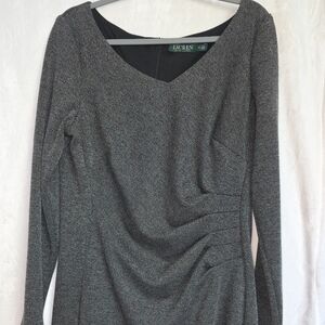 Ralph Lauren Gray Long Sleeve Dress